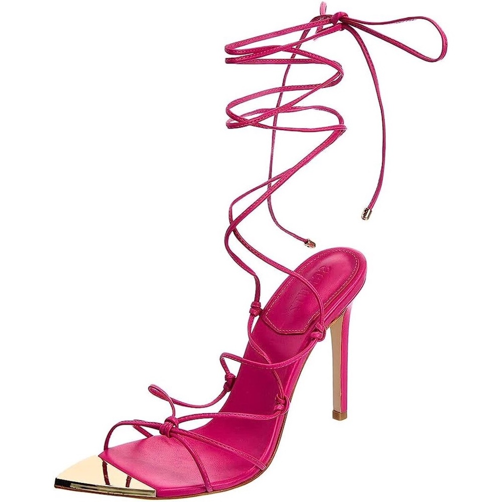 NEW - Schutz Hana Tie Up Stiletto Sandals - Size 8.5